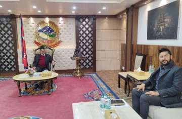 प्रधानमन्त्री प्रचण्डलाई भेटेर के भने रवि लामिछानेले ?